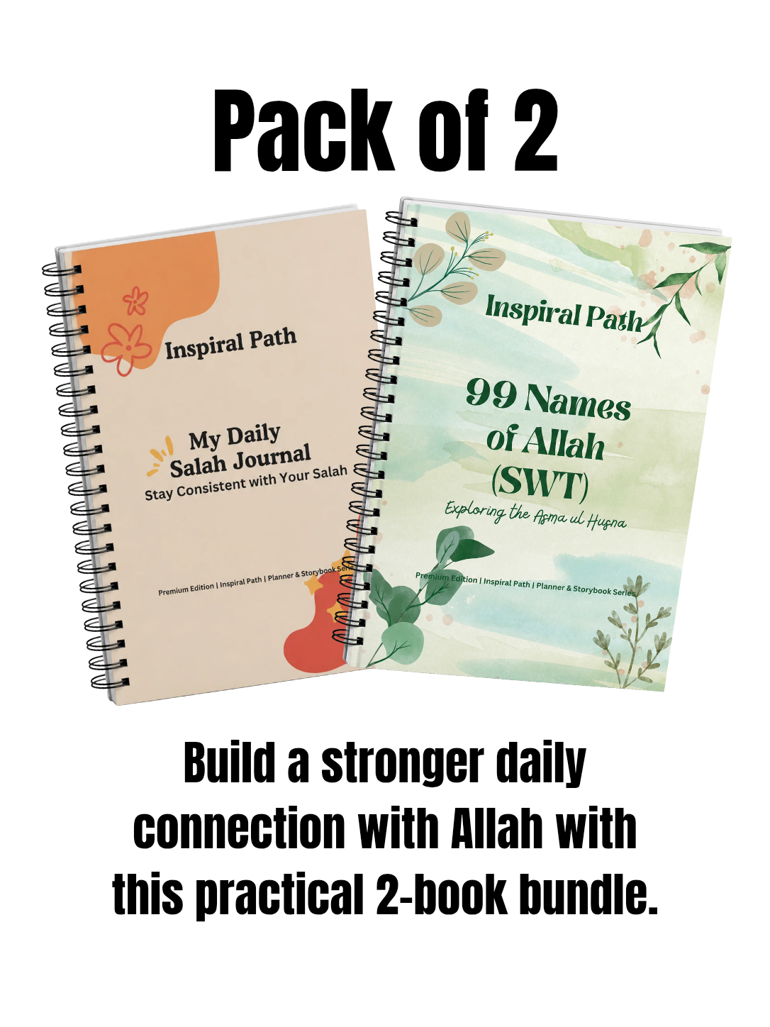 Bundle Pack - My Daily Salah Journal/Tracker + 99 Names of Allah SWT (اسماءالحسنٰی)